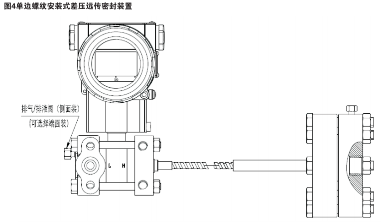 單邊螺紋安裝式差壓遠(yuǎn)傳密封裝置