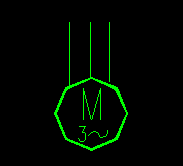 三相鼠籠式感應電動機電氣符號