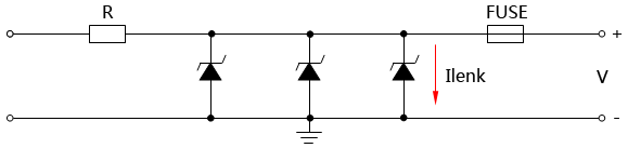齊納式安全柵功能示意圖 齊納式安全柵功能示意圖