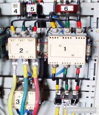 星形-三角形減壓起動(dòng)實(shí)物圖 星形-三角形減壓起動(dòng)實(shí)物圖