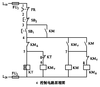 星形-三角形減壓起動(dòng)控制電路圖 星形-三角形減壓起動(dòng)控制電路圖