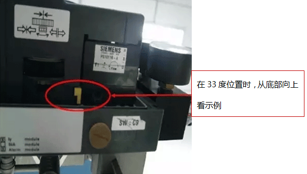 底部向上觀察SIPART PS2旋轉角度