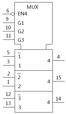 CD4053邏輯符號 CD4053邏輯符號