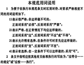 標(biāo)準(zhǔn)用詞和用語(yǔ)說(shuō)明 標(biāo)準(zhǔn)用詞和用語(yǔ)說(shuō)明
