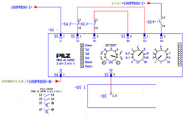 PNOZ s5電源及安全輸入通道 PNOZ s5電源及安全輸入通道