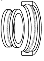 軸承室偏心時(shí)的對(duì)中不良接觸痕跡 軸承室偏心時(shí)的對(duì)中不良接觸痕跡