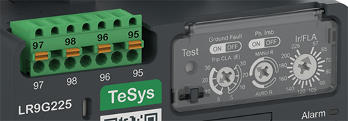 LR9G225電子式過(guò)載繼電器的面板