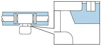 確保E+H質量流量計變送器外殼下部的溫度不會超過80°C 確保E+H質量流量計變送器外殼下部的溫度不會超過80°C