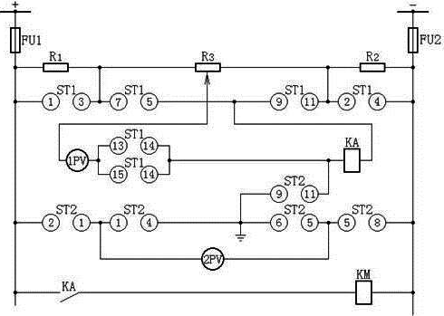 直流絕緣監視裝置接線圖 直流絕緣監視裝置接線圖