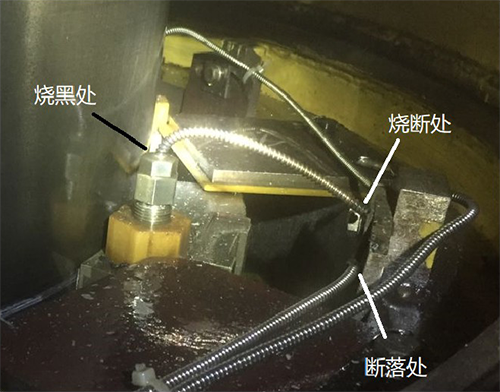 Pt100鉑熱電阻引線燒毀位置